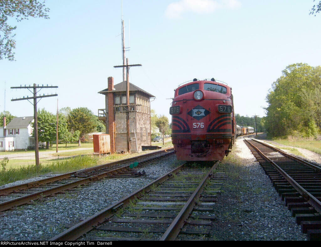 LV 576 next to the tower.